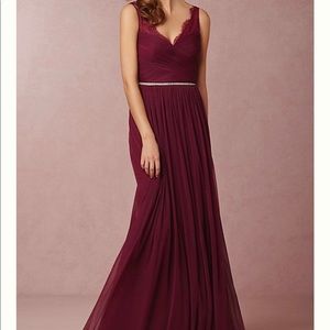 Burgundy formal dress